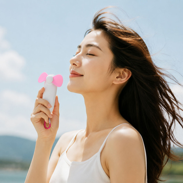 Portable Breeze Fan with Flashlight