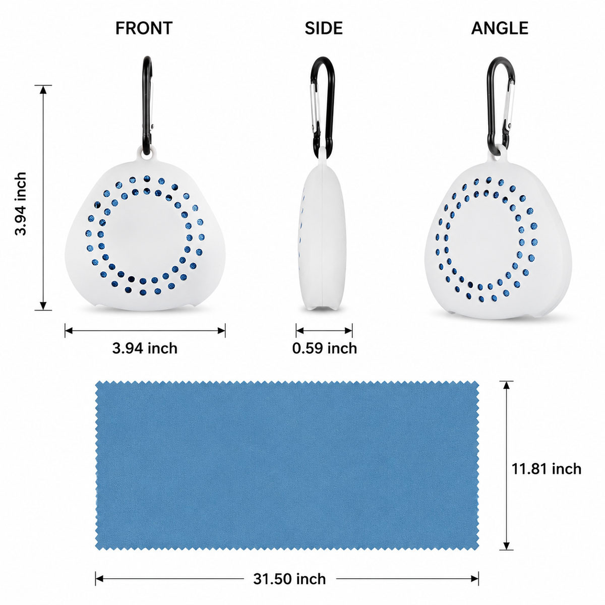 Portable Cooling Towel with Silicone Case