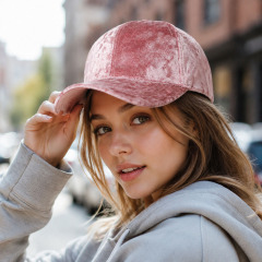 Premium Velvet Baseball Cap