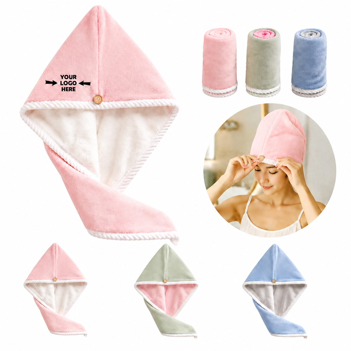 Quick Dry Hair Towel Cap