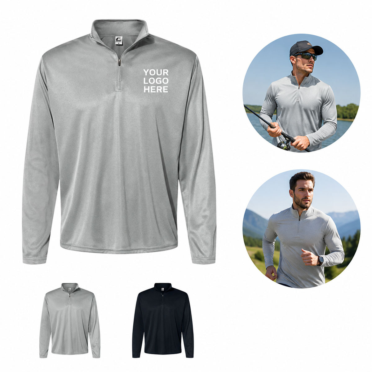 Quick Dry Quarter Zip Pullover