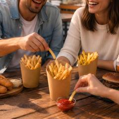 Quick Serve French Fries Cups