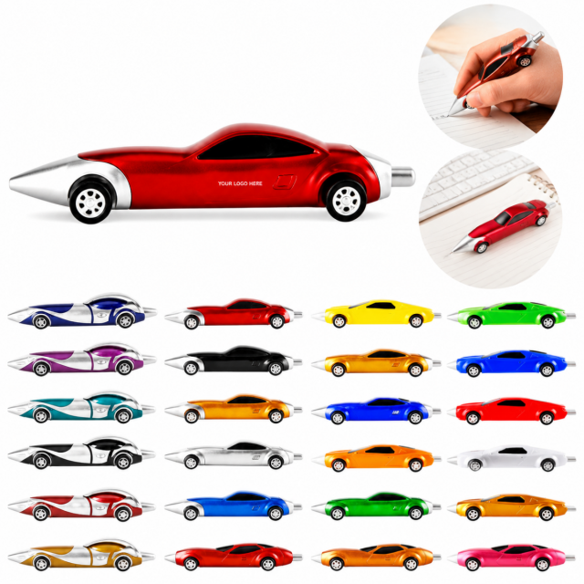Racing Car Novelty Ballpoint Pen with Wheels