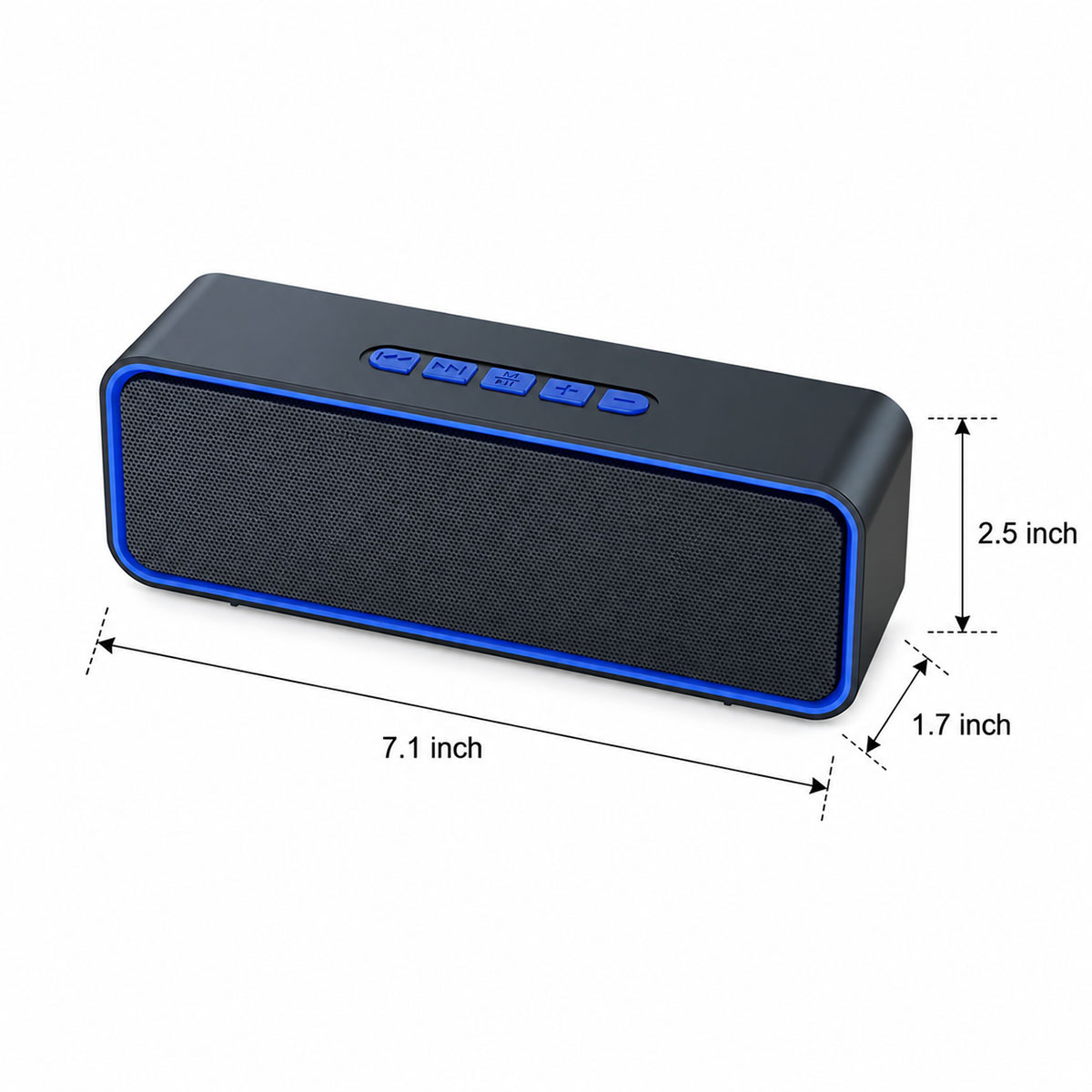 Rectangular Bluetooth Subwoofer Speaker