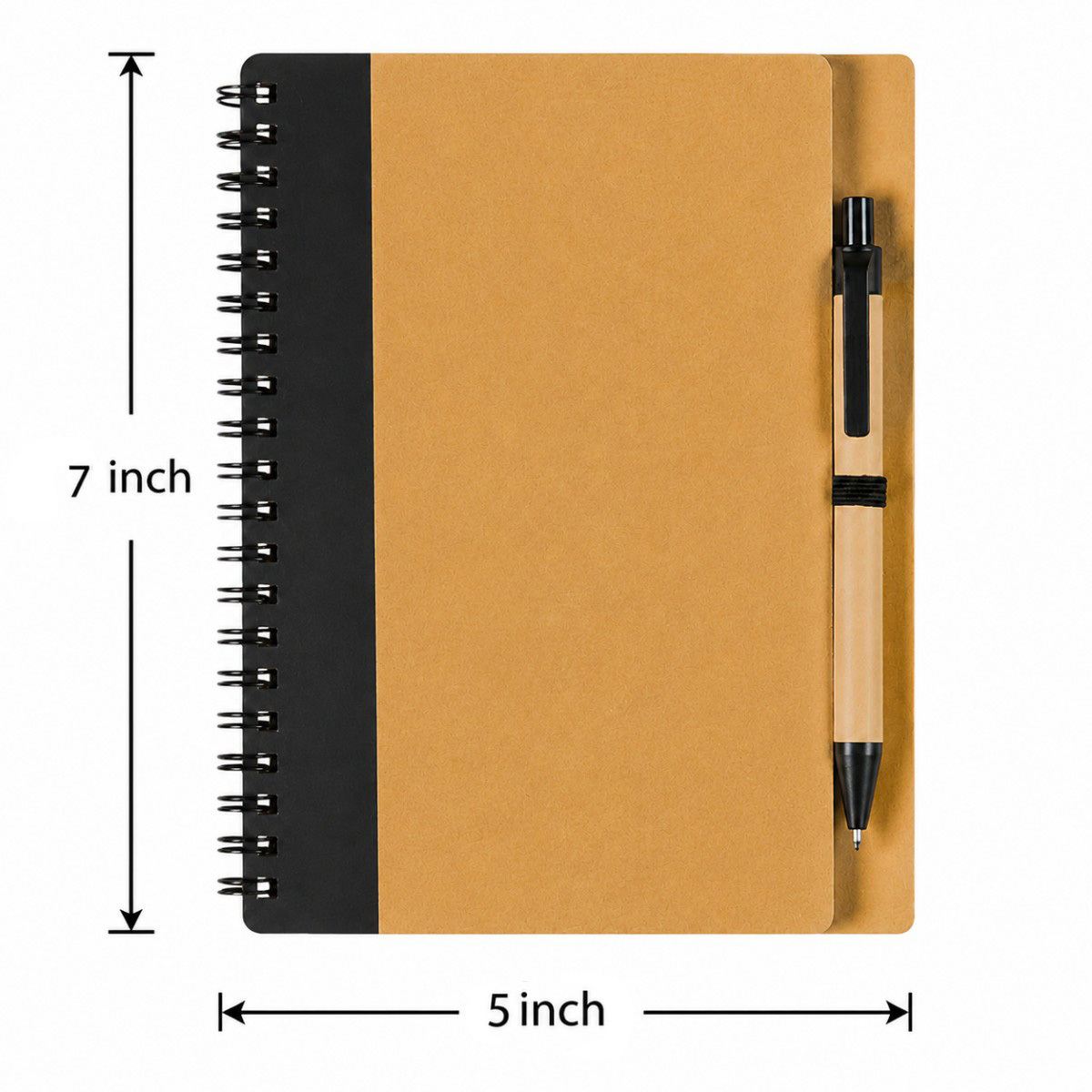 Recycled Spiral Notebook With Pen