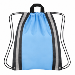 Reflective Stripes Drawstring Backpack