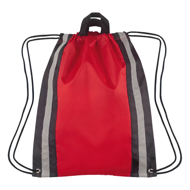 Reflective Stripes Drawstring Backpack