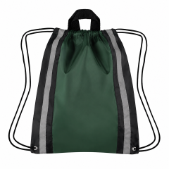 Reflective Stripes Drawstring Backpack
