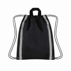 Reflective Stripes Drawstring Backpack