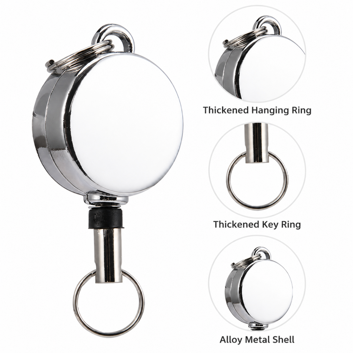Retractable Anti-Theft Key Chain Reel