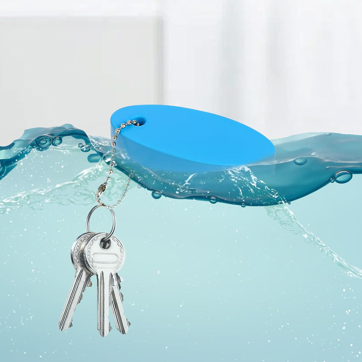 Soft Oval Floating Keychain