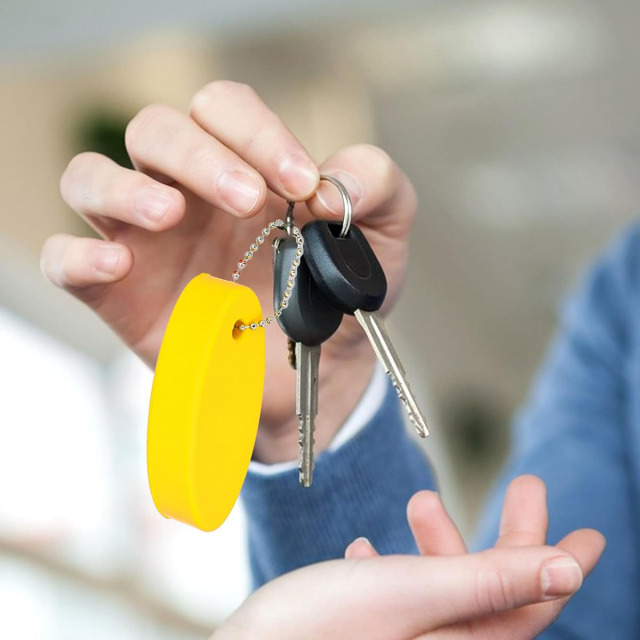 Soft Oval Floating Keychain