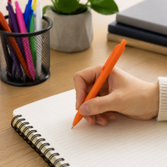 Soft Touch Retractable Ballpoint Pen
