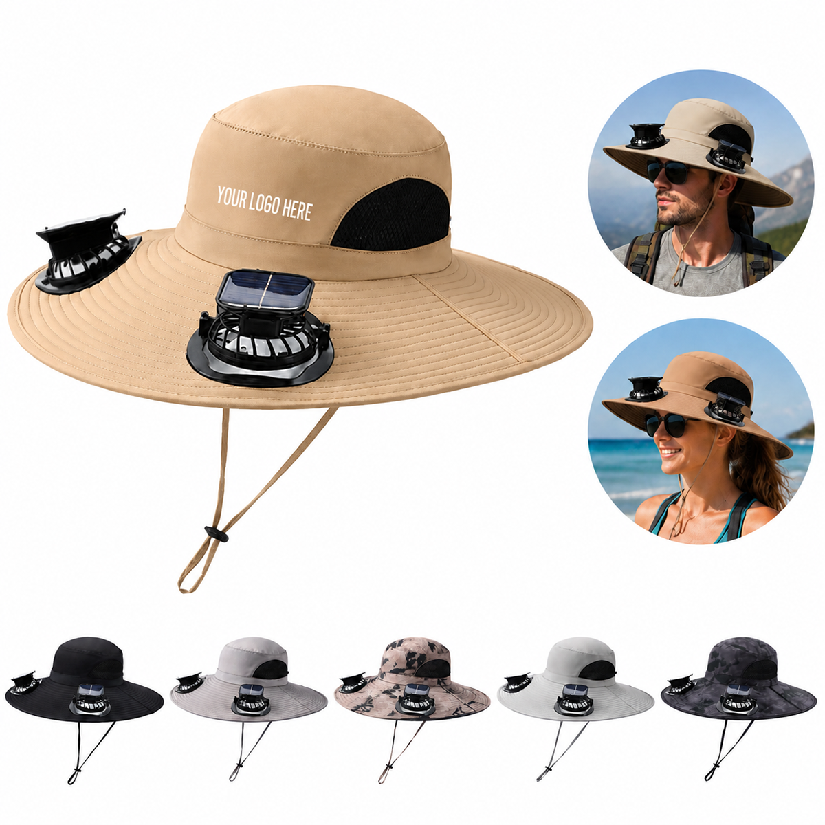 Solar Fan Fishing Cap