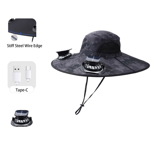Solar Fan Fishing Cap