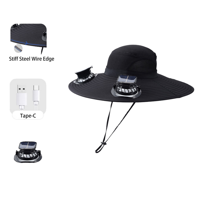 Solar Fan Fishing Cap