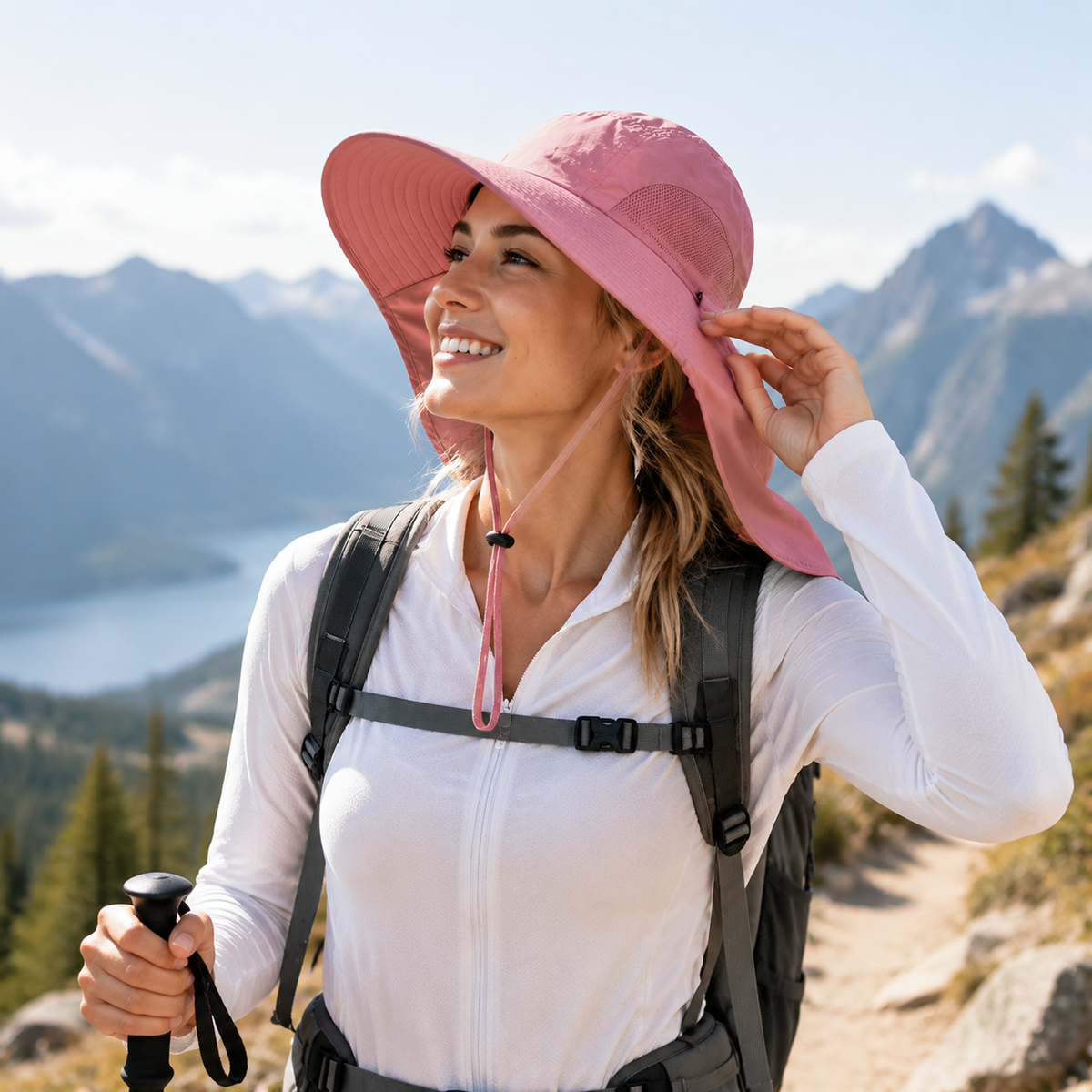 Sun Protection Fishing Cap With Neck Flap