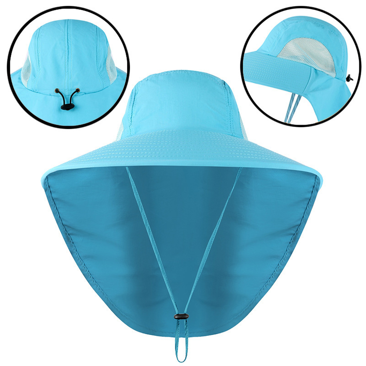 Sun Protection Fishing Cap With Neck Flap