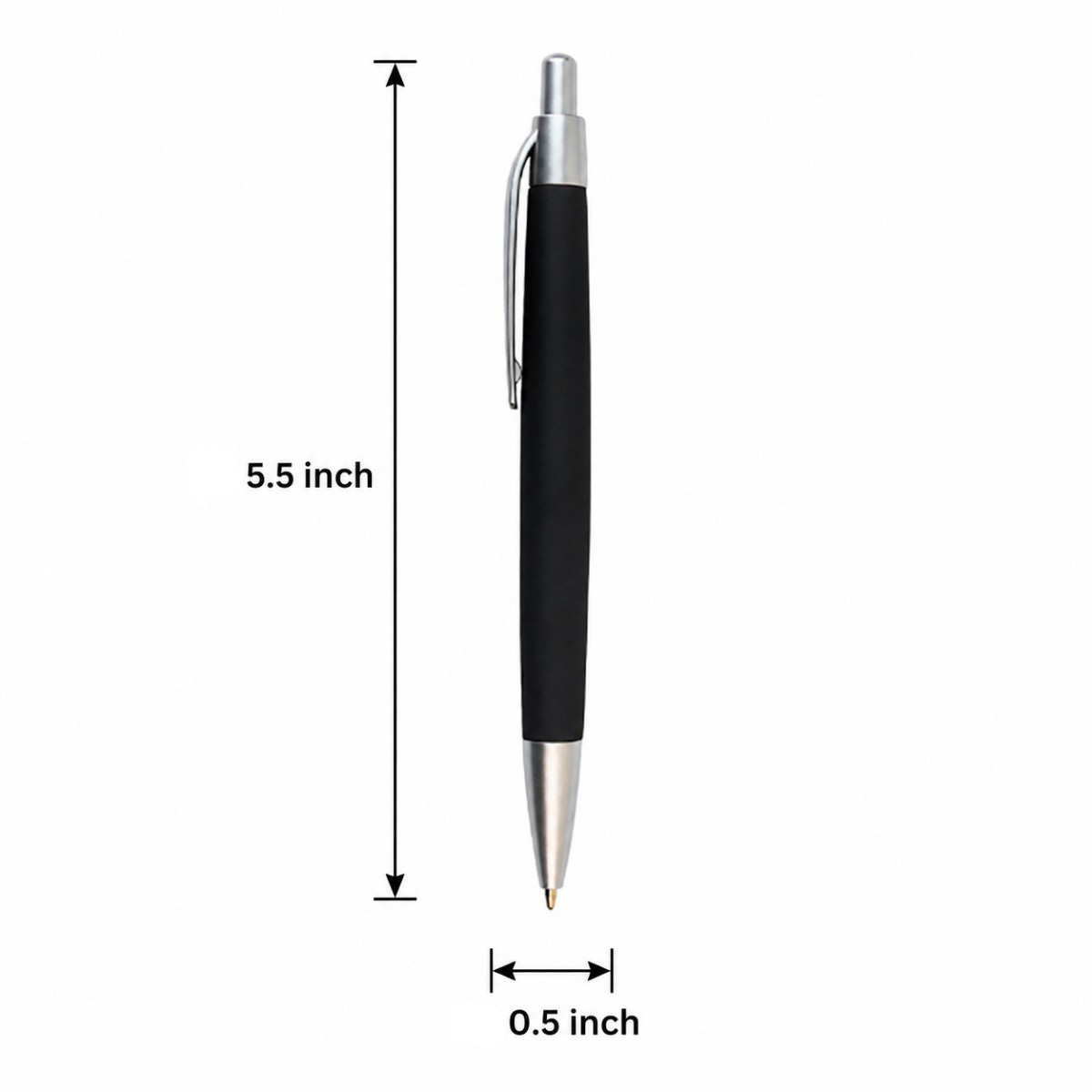 Textured Grip Plastic Ballpoint Pen
