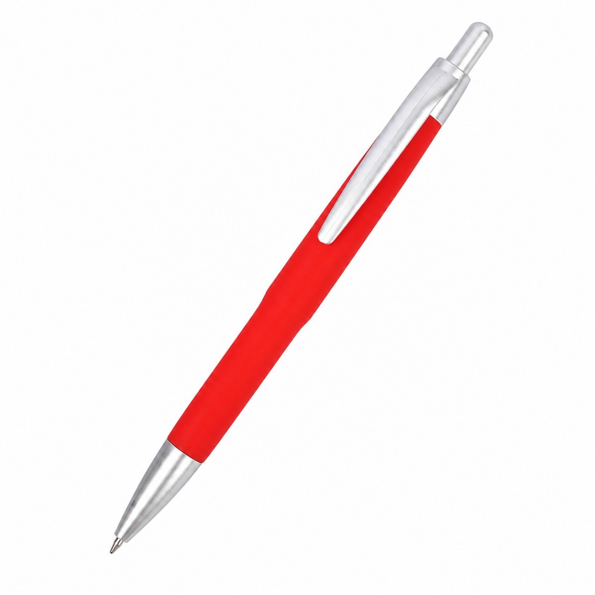 Textured Grip Plastic Ballpoint Pen