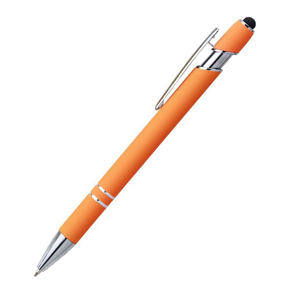 Velvet Finish Metal Stylus Gel Pen