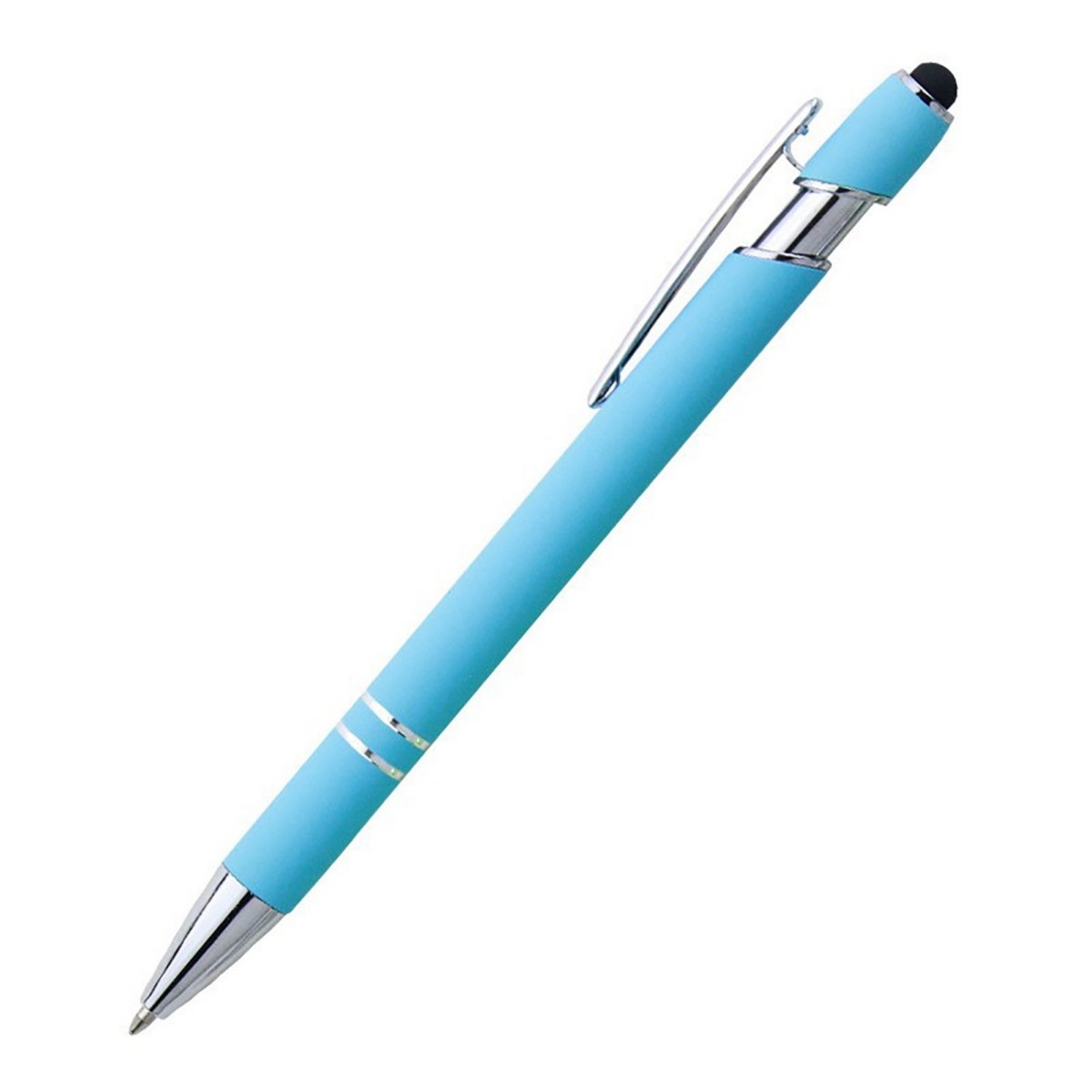 Velvet Finish Metal Stylus Gel Pen