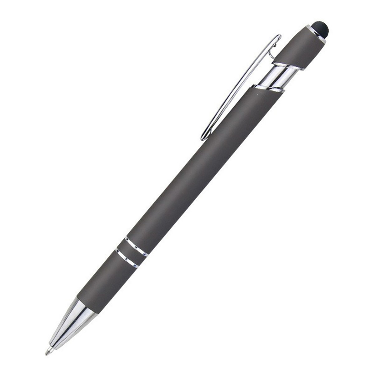 Velvet Finish Metal Stylus Gel Pen