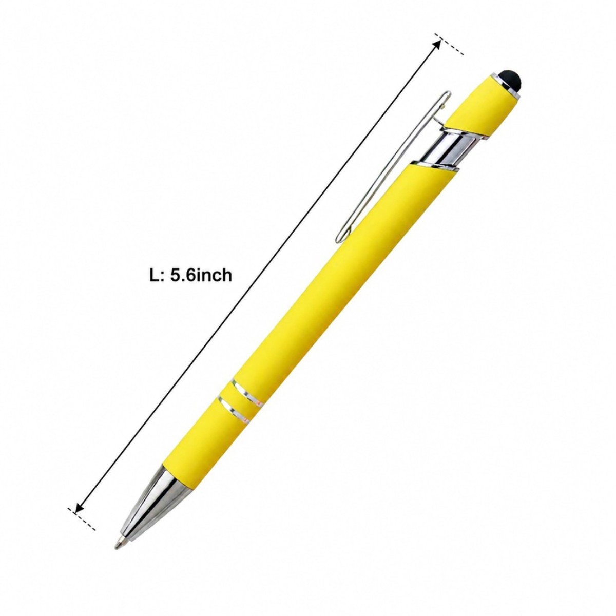 Velvet Finish Metal Stylus Gel Pen