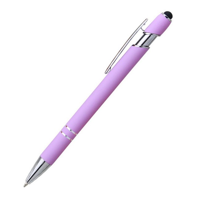 Velvet Finish Metal Stylus Gel Pen