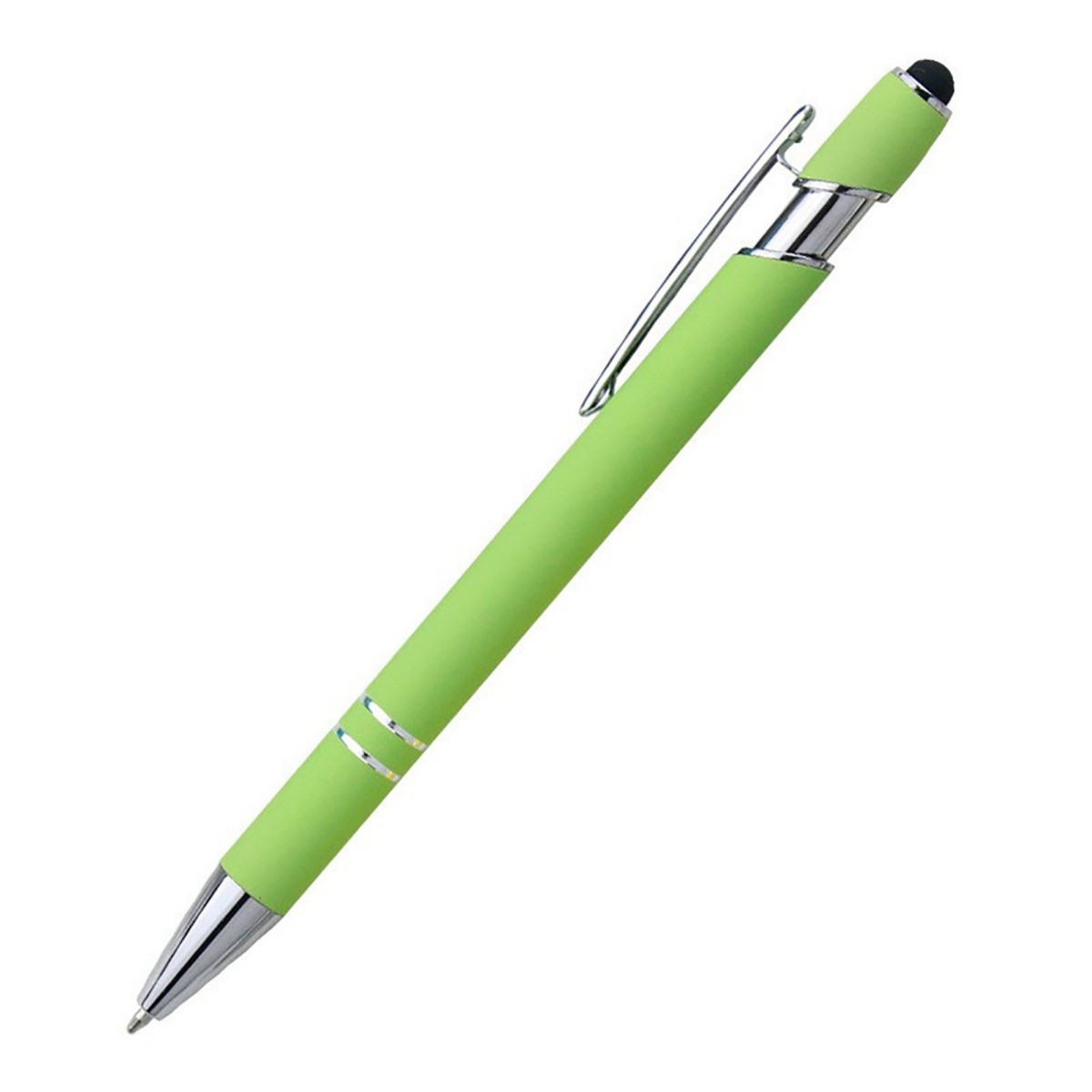 Velvet Finish Metal Stylus Gel Pen