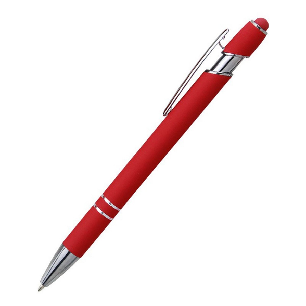 Velvet Finish Metal Stylus Gel Pen