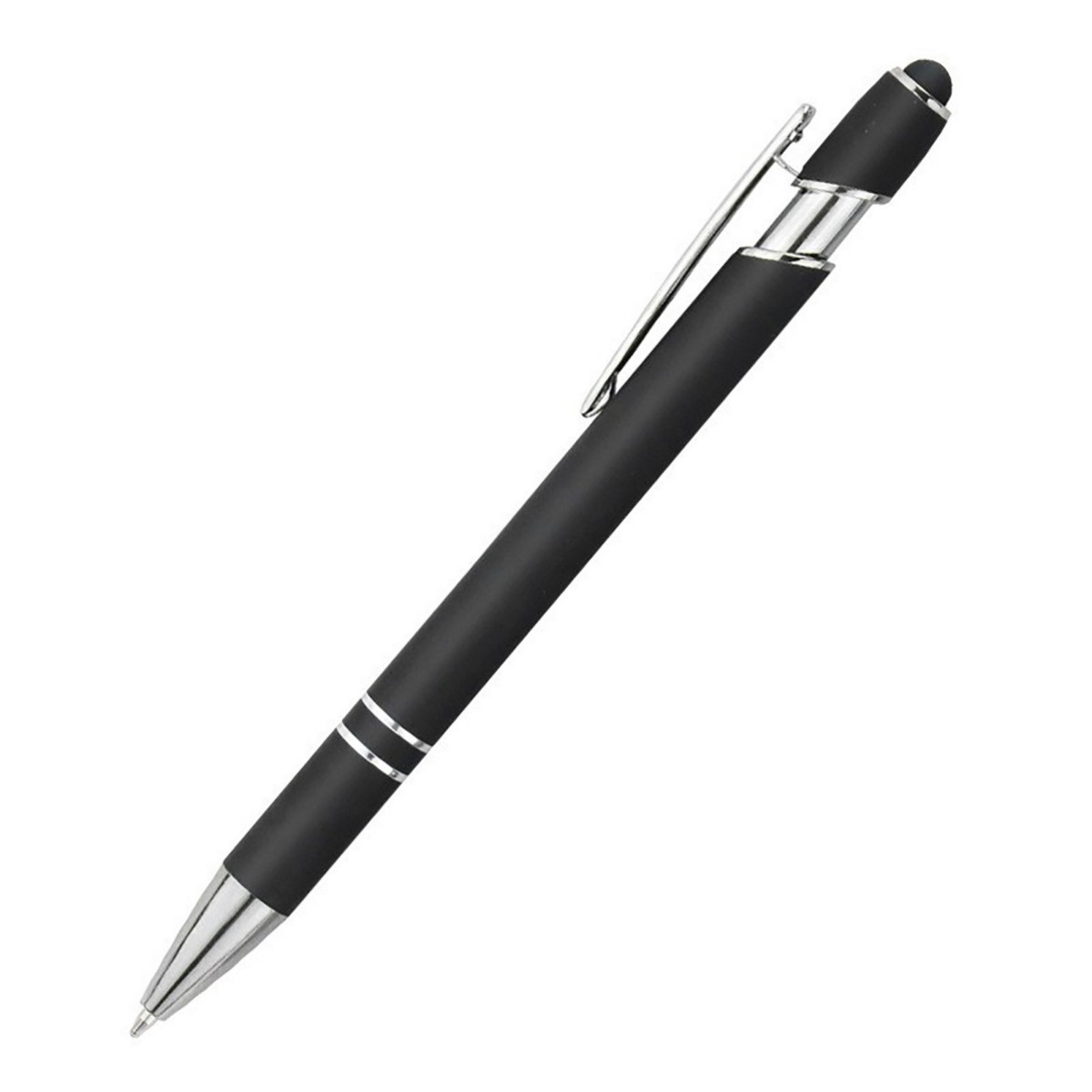 Velvet Finish Metal Stylus Gel Pen