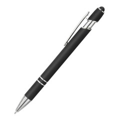 Velvet Finish Metal Stylus Gel Pen