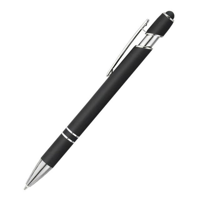 Velvet Finish Metal Stylus Gel Pen