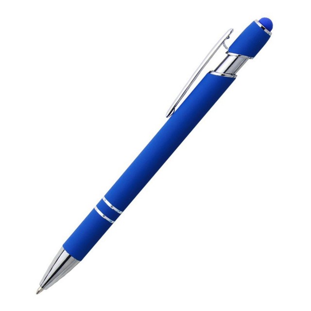Velvet Finish Metal Stylus Gel Pen