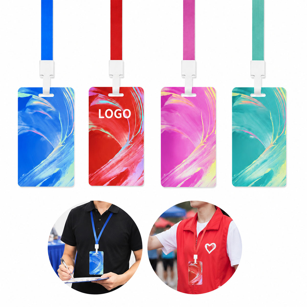 Volunteer Lanyard With PVC Badge Holder