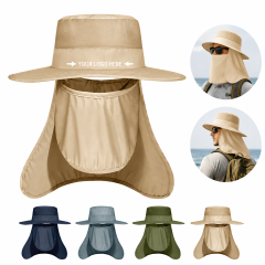 Wide Brim Mesh Sun Hat
