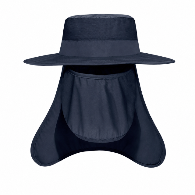 Wide Brim Mesh Sun Hat