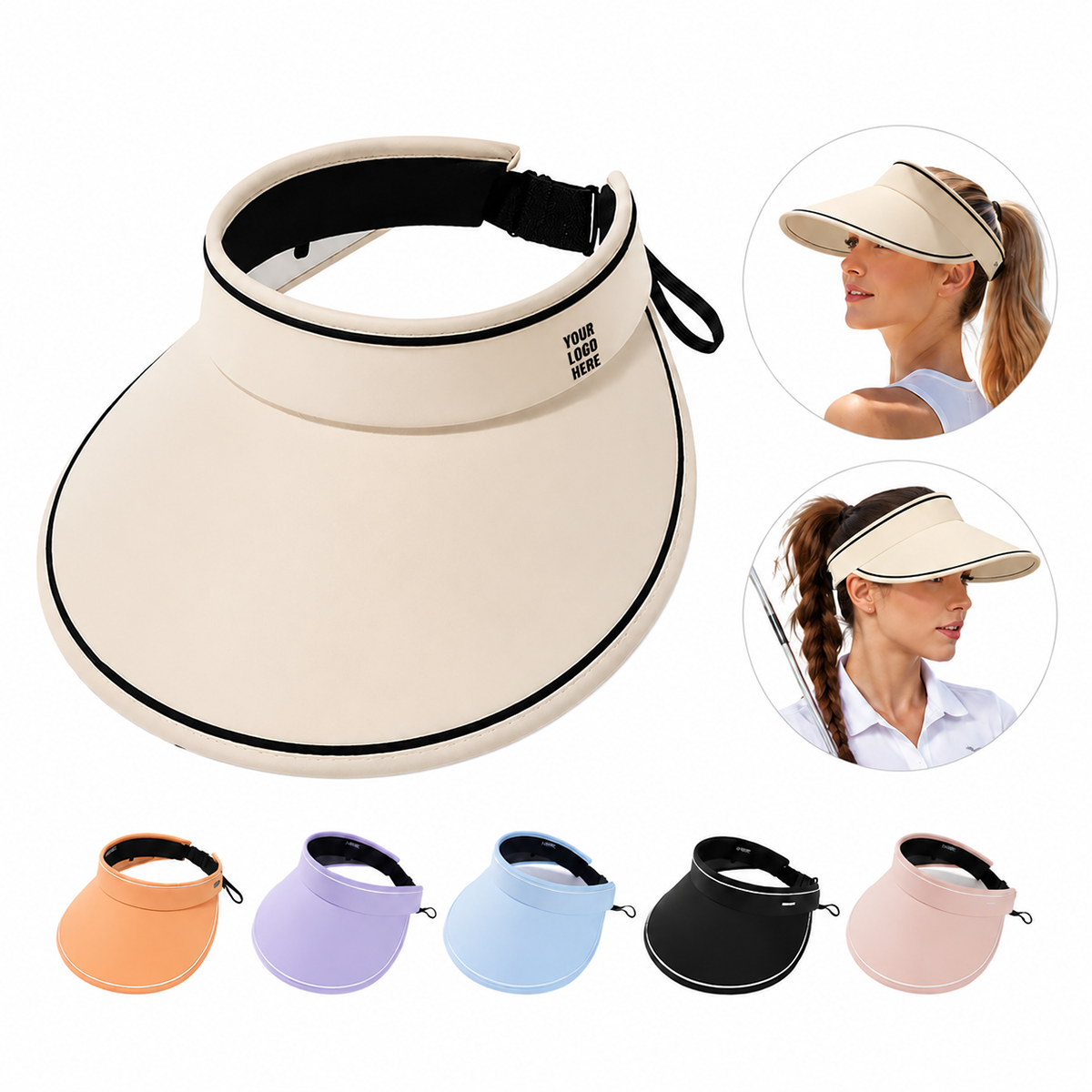 Wide Brim UV Visor Cap