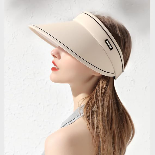 Wide Brim UV Visor Cap