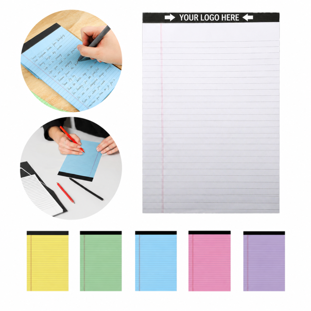 Wide Ruled Colored Legal Pads 50 Sheets