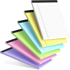 Wide Ruled Colored Legal Pads 50 Sheets