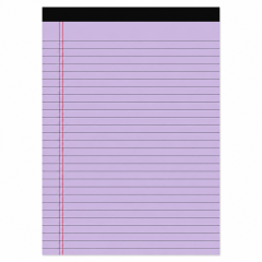 Wide Ruled Colored Legal Pads 50 Sheets