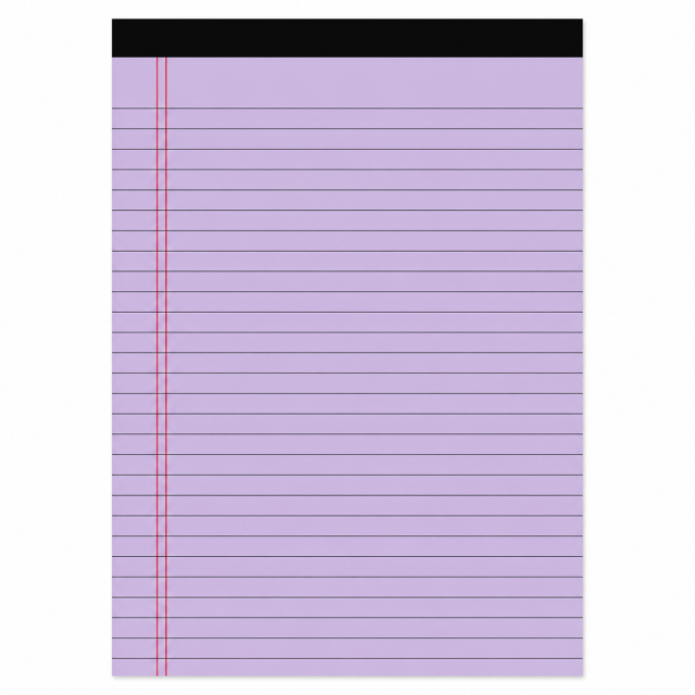Wide Ruled Colored Legal Pads 50 Sheets