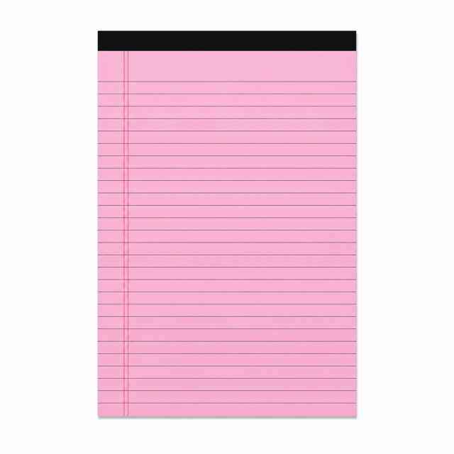 Wide Ruled Colored Legal Pads 50 Sheets