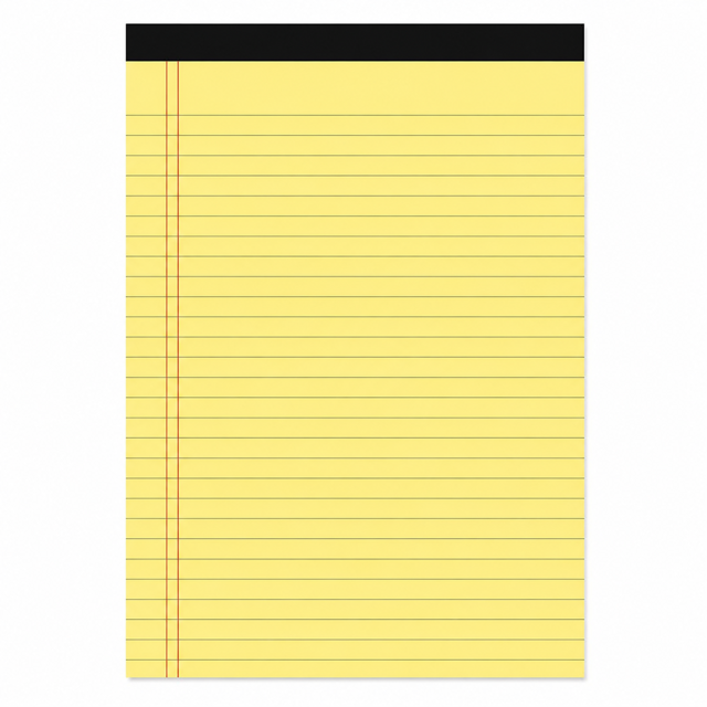 Wide Ruled Colored Legal Pads 50 Sheets
