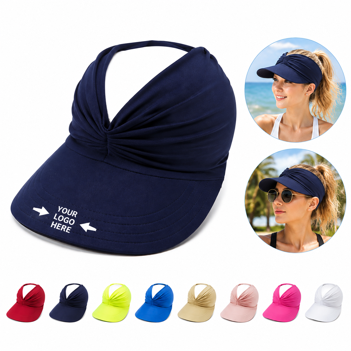 Women Sport Visor Cap