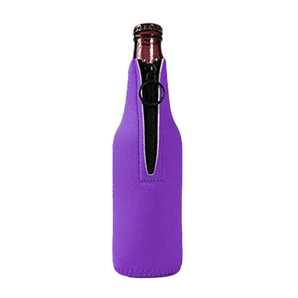 12 Oz Neoprene Zipper Bottle Sleeve