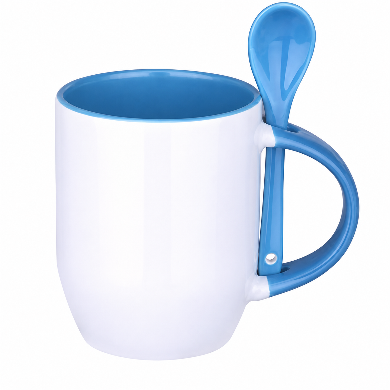 12 Oz Two-Tone Ceramic Coffee Cup