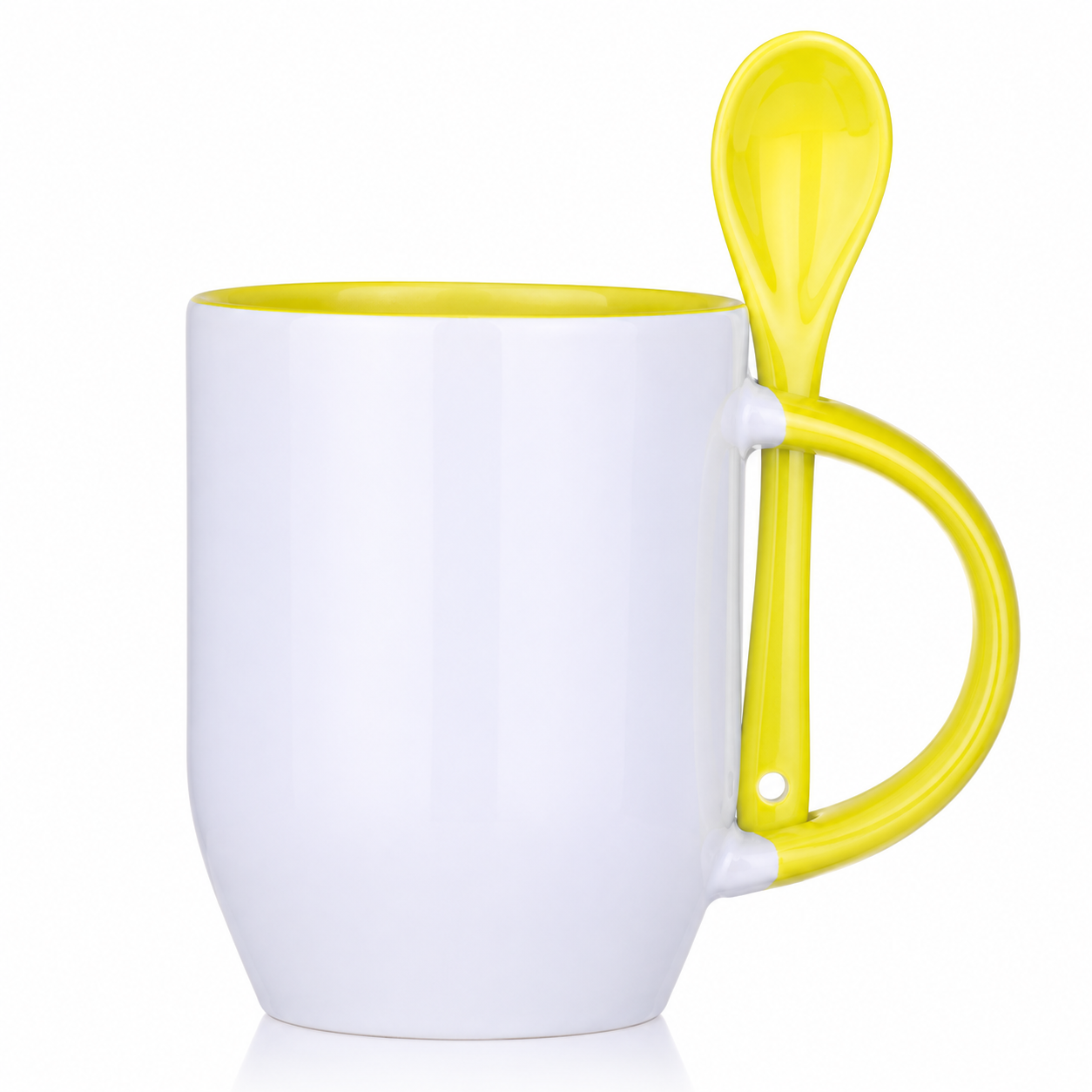 12 Oz Two-Tone Ceramic Coffee Cup